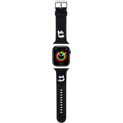 Karl Lagerfeld Karl and Choupette Head NFT Řemínek pro Apple Watch 38/40/41 Black KLAWMSLKCNK – Zboží Mobilmania