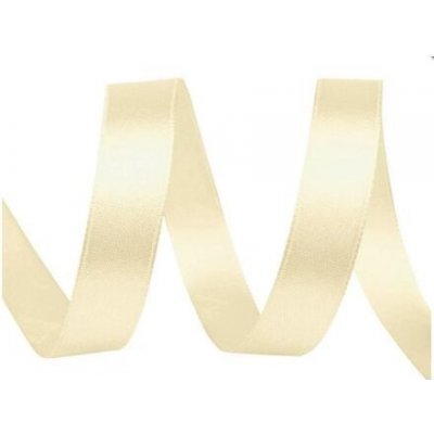 Atlasová stuha (12 mm x 5 m) barva 02 vanilková – Hledejceny.cz