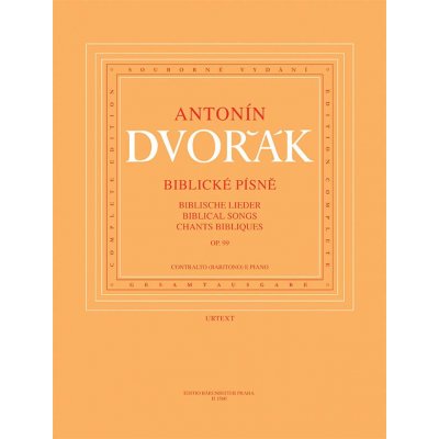 Biblické písně op. 99 Antonín Dvořák noty – Sleviste.cz