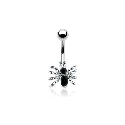 Šperky4U piercing do pupíku pavouček WP01118-K