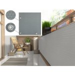MyBestHome Balkonová ratanová zástěna s očky MALMO, světle šedá, 90 cm 1300 g/m2 90x600 cm – Zboží Dáma
