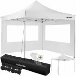 tectake 403148 Skládací pavilon Olivia 3x3 m s 2 bočnicemi bílá hliník – Hledejceny.cz