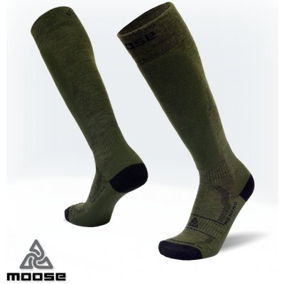 Moose HUNTER LONG merino army outdoorové podkolenky zelená – Zboží Mobilmania