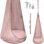 MAMOI prémiový kokon pro děti, závěsné křeslo velvet + montážní hák – Zboží Dáma