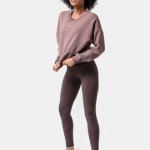 Nebbia Sporty Smart Pocket HW Leggings FGLG 403-BROWN