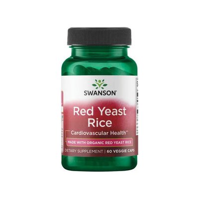 Swanson Red Yeast Rice 60 ks vegetariánská kapsle 600 mg – Hledejceny.cz