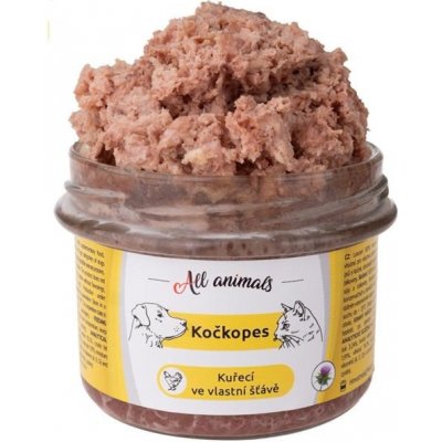 All Animals Kočkopes Kuře ve vl. šťávě 200 g – Sleviste.cz