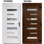 Soft Vchodové dveře 6100 Zlatý dub / Bílá 98 x 198 cm pravé otevírání VEN – Hledejceny.cz