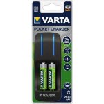 Varta Pocket Charger + 2x AA 2100 mAh 57642101451 – Zboží Mobilmania