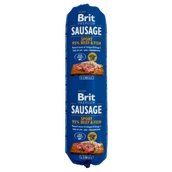 Brit Premium Sausage Sport – Beef & Fish 0,8 kg