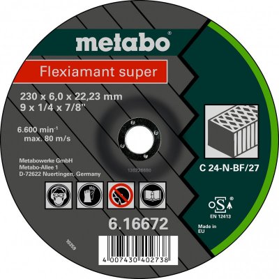 METABO - Flexiamant super 230x6,0x22,23 kámen, SF 27 - 616672000