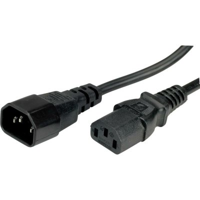 Value Kabel síťový prodlužovací, IEC320 C14 - IEC320 C15, 1,8m, černý - 19.99.1122 – Hledejceny.cz