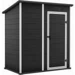 Keter Essential 6 x 4 tmavě šedý / bílý, s podlahou 263895 – Sleviste.cz