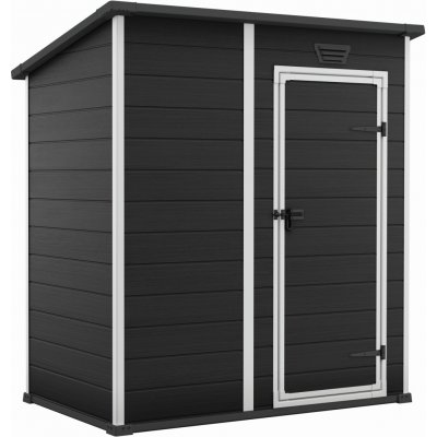 Keter Essential 6 x 4 tmavě šedý / bílý, s podlahou 263895 – Sleviste.cz