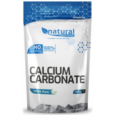 Natural Nutrition Calcium carbonate uhličitan vápenatý prášek 500 g – Hledejceny.cz