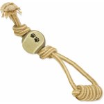 Dog Fantasy Přetahovadlo Juta házecí tenisák + madlo 34 cm – Zboží Dáma