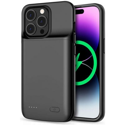 Pouzdro SES 3v1 Silikonové smart battery case power bank 4800 Apple iPhone 14 Plus - černé – Hledejceny.cz