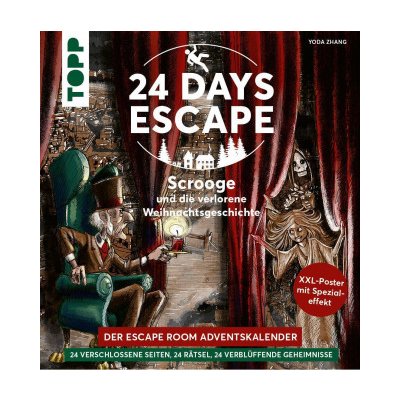 24 DAYS ESCAPE - Der Escape Room Adventskalender: Scrooge und die verlorene Weihnachtsgeschichte. SPIEGEL Bestseller Autor – Zboží Mobilmania