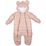 Zimní prošívaná kombinéza Lux s kapucí Ouško Baby Nellys pudrová – Zboží Dáma