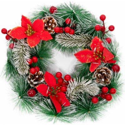 4Home Vánoční věnec Poinsettia 32 cm – Zboží Dáma