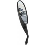 Zrcátko na motorku Oxford OX124 Oval, levé - černá (1ks) – Sleviste.cz