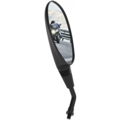 Zrcátko na motorku Oxford OX124 Oval, levé - černá (1ks) – Sleviste.cz