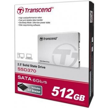 Transcend 370, 512GB, SATA III, TS512GSSD370