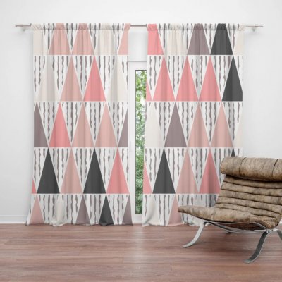 Sablio Závěs Tříbarevné jehlany: 2ks 140x250cm – Hledejceny.cz