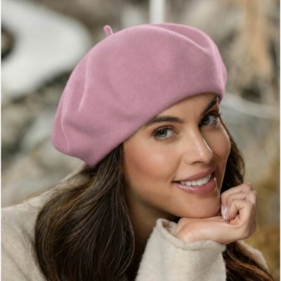 Tonak Světle starorůžový baret FLORA WOOLMARK W-baret – Hledejceny.cz