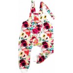 Dětské laclové kalhoty růže pestrobarevná – Zboží Dáma