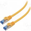 síťový kabel Lanberg PCF6A-10CC-0050-O Patch, S/FTP, 6a, lanko, CCA, LSZH, 0,5m, oranžový
