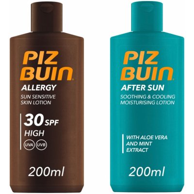 Piz Buin Set III. Krém na opalování SPF 30 200 ml + krém po opalování 200 ml Dárková sada