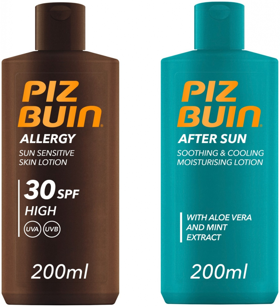 Piz Buin Set III. Krém na opalování SPF 30 200 ml + krém po opalování 200 ml Dárková sada