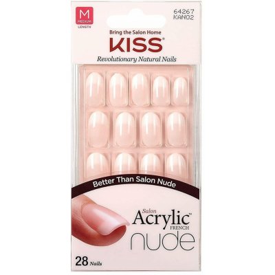 Kiss Salon Acrylic French Nude 64267 28 ks/bal. – Zboží Mobilmania