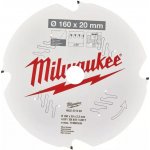 MILWAUKEE Kotouče pro okružní pily CSB P FC 160 x 20 x 2.2 x 4D 1 ks 4932471293 – Sleviste.cz