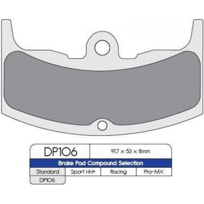 DP BRAKES BRZDY PAD HON (DP106) DP106