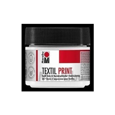 Marabu textilní barva na sítotisk a linoryt/bílá 100 ml – Zboží Dáma