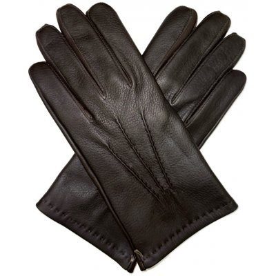 pánské kožené rukavice z jelena Master hnědé – Zboží Mobilmania