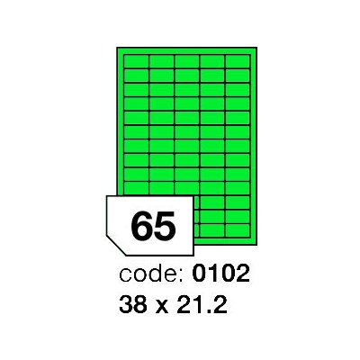 Rayfilm R0120 zelené etikety 38x21.2mm 100 listů – Zbozi.Blesk.cz