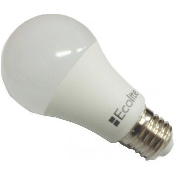 Ecolite LED žárovka E27 230V 12W 3000K A60 Teplá bílá