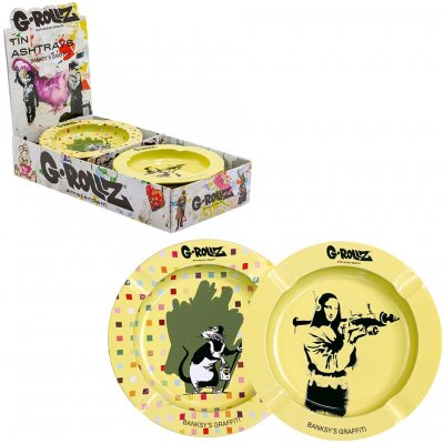 G-Rollz Banksy's Graffiti popelník krysa & Mona Lisa box 12 ks – Zboží Mobilmania