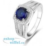 Beneto stříbrný s modrým krystalem AGG326 – Zboží Mobilmania