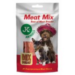 JK ANIMALS Meat Snack Mix, sušené kuřecí a kachní maso, jehněčí a králičí filety 80 g – Zboží Mobilmania
