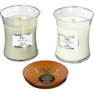 WoodWick FIRESIDE LINEN 2 x 275 g – Zboží Mobilmania