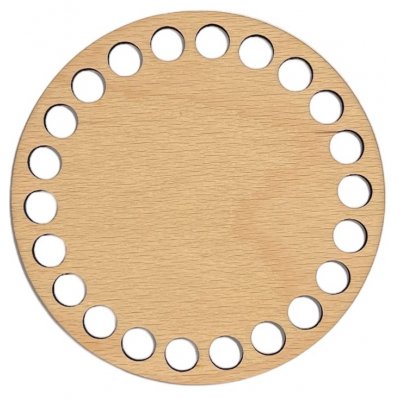 JarisWood Dno/podtácek na háčkování kruh Bez povrchové úpravy průměr 10 cm – Hledejceny.cz
