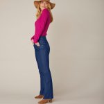 Blancheporte Bootcut džíny s vysokým pasem modré – Zbozi.Blesk.cz