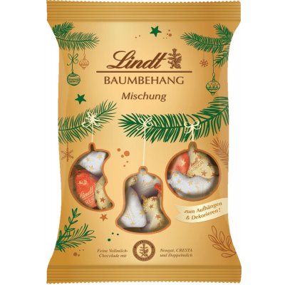 Lindt Vánoční ozdoby – mix čokoládových ozdob 200 g – Hledejceny.cz