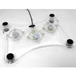 Chladicí podložka pod NTB Esperanza EA107 LEVANTER 15.6''-17'', 3 vent., LED – Zboží Živě