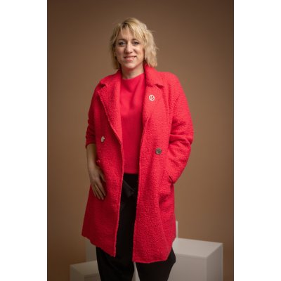 Elegantní kabát Monako khaki – Zboží Dáma