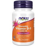 NOW Foods Vitamin D3 1000 IU 180 softgel kapslí – Hledejceny.cz